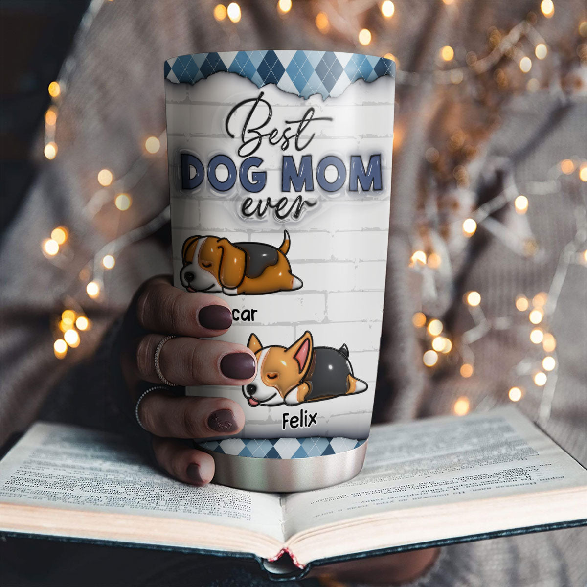 Best Dog Parents - Personalized Custom 3D Inflated Effect Tumbler