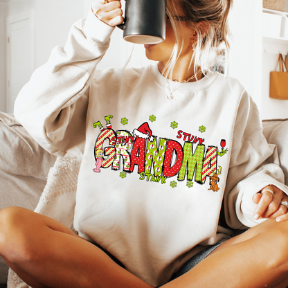 Personalized Nickname Grandma, Mom And Kids Names Christmas 2024 Hoodie