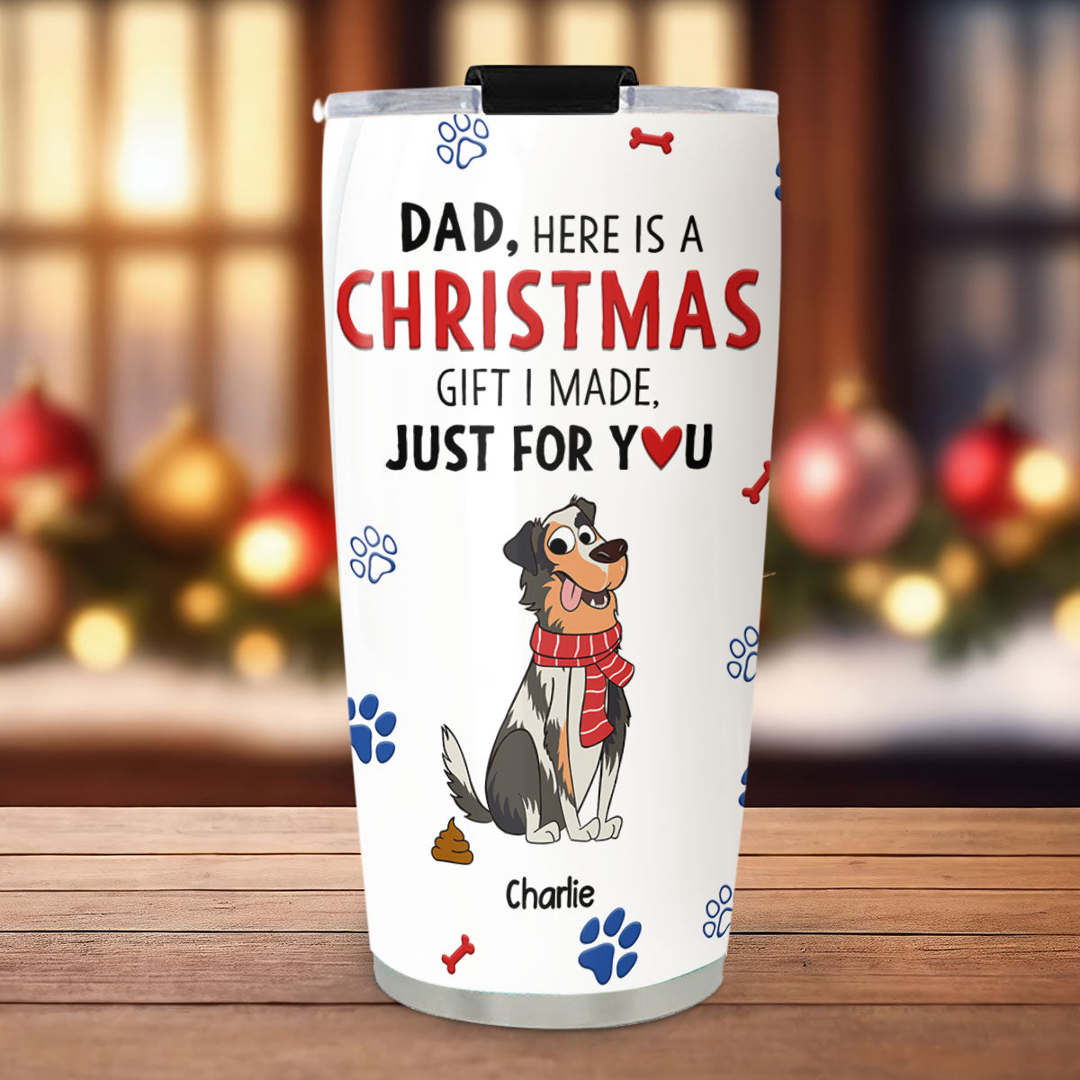 Little Gift For Dog Dad And Mom - Personalized Custom Tumbler