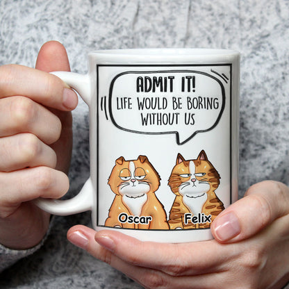 Admit It Cat - Personalized Custom 3D Inflated Effect Mug