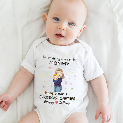 You're Doing A Great Job Merry Christmas - Personalized Custom Baby Onesie