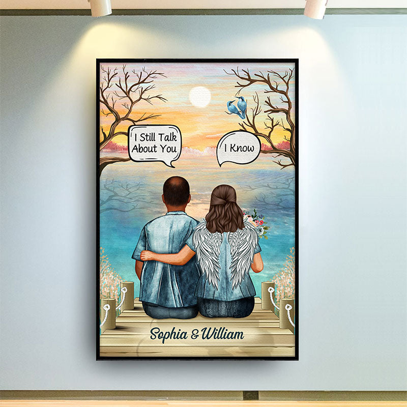 Still Talk About You Widow Middle Aged Couple Skin - Memorial Gift - Personalized Custom Poster