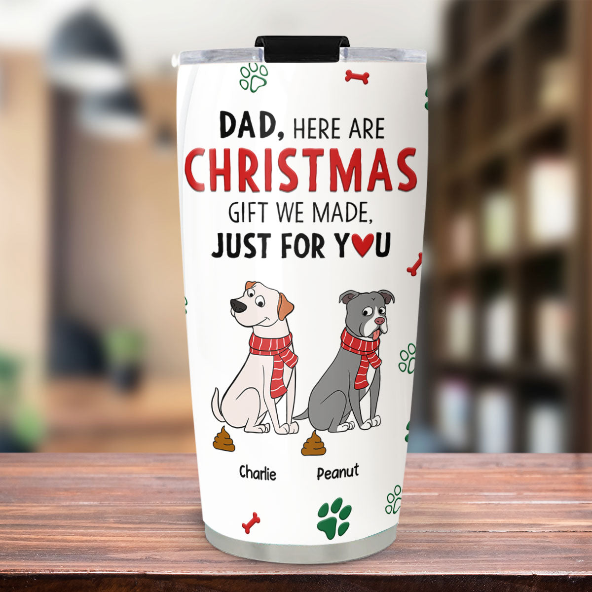 Little Gift For Dog Dad And Mom - Personalized Custom Tumbler