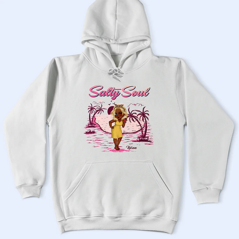 Salty Soul Summer Girl - Personalized T Shirt