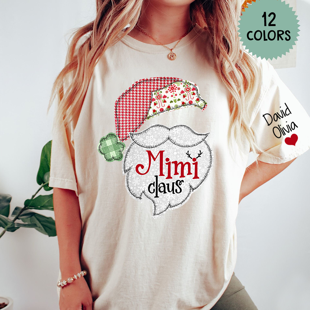 Mimi Claus Christmas With Grandkids T-Shirt