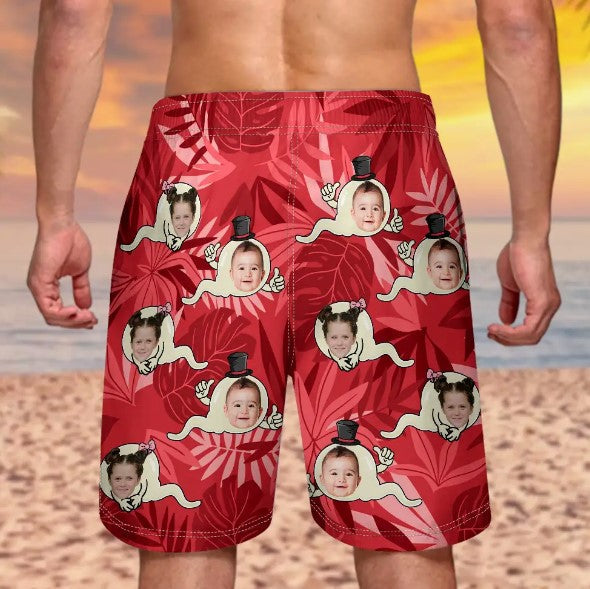 Custom Photo Summer Beach Short - Personalized Unisex Beach Shorts