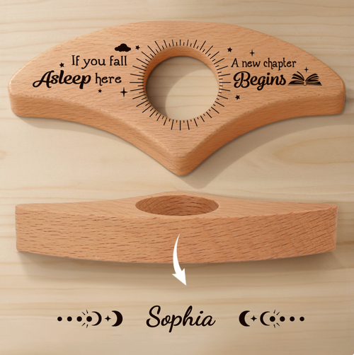 Custom Book Page Holder - Personalized Bookish Gifts For Book Lovers, Bookworms, Readers - Escaping Gravity, One Page At A Time