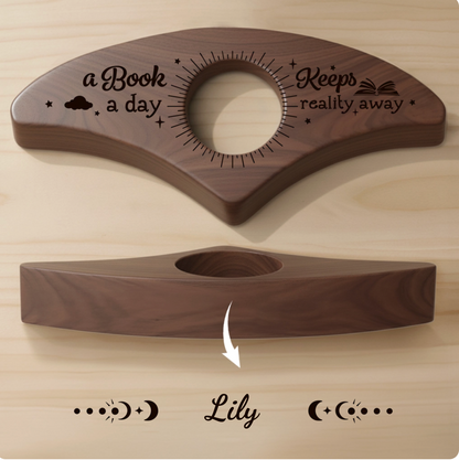 Custom Book Page Holder - Personalized Bookish Gifts For Book Lovers, Bookworms, Readers - Escaping Gravity, One Page At A Time