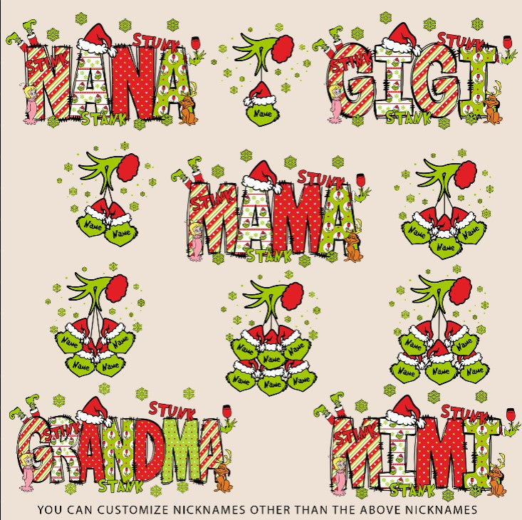 Personalized Nickname Grandma, Mom And Kids Names Christmas 2024 Custom Blanket