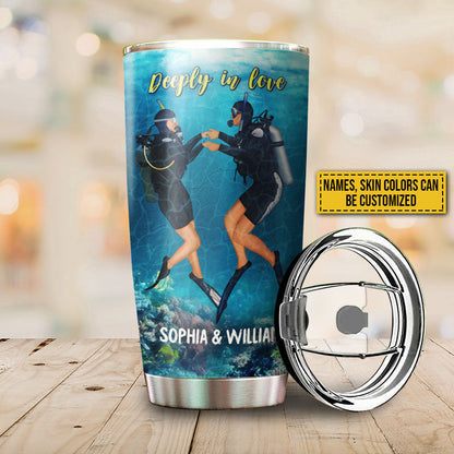 Scuba Diving Married Couple Divers Not To Escape Life Custom Tumbler