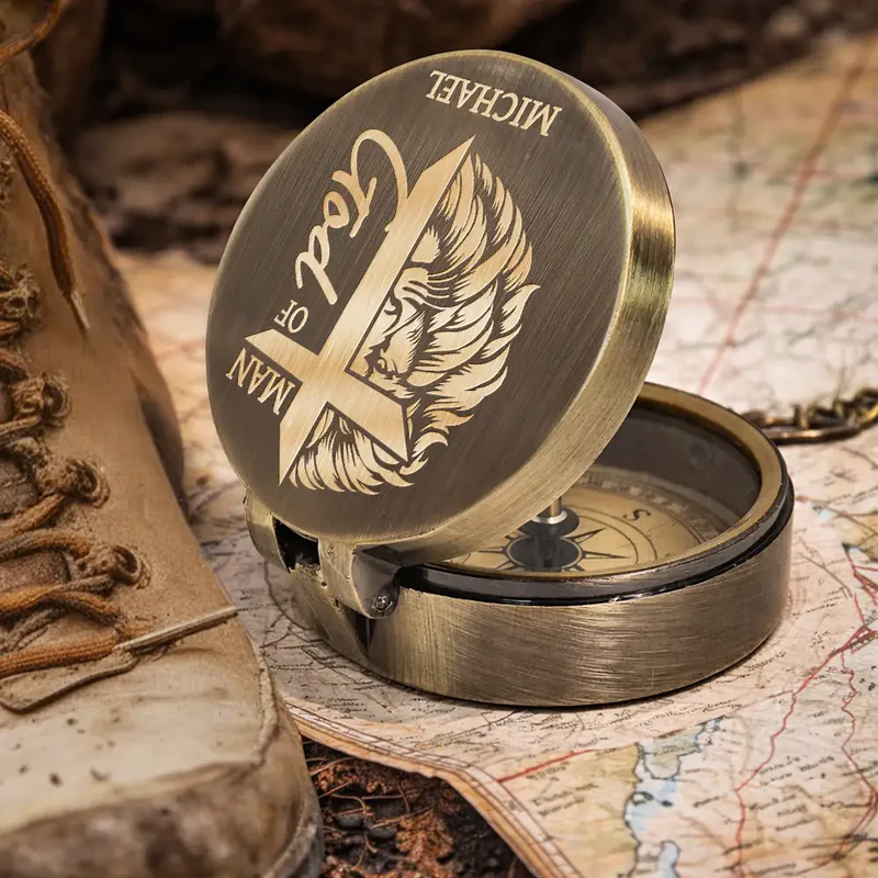Show Me The Right Path - Personalized Engraved Brass Compass