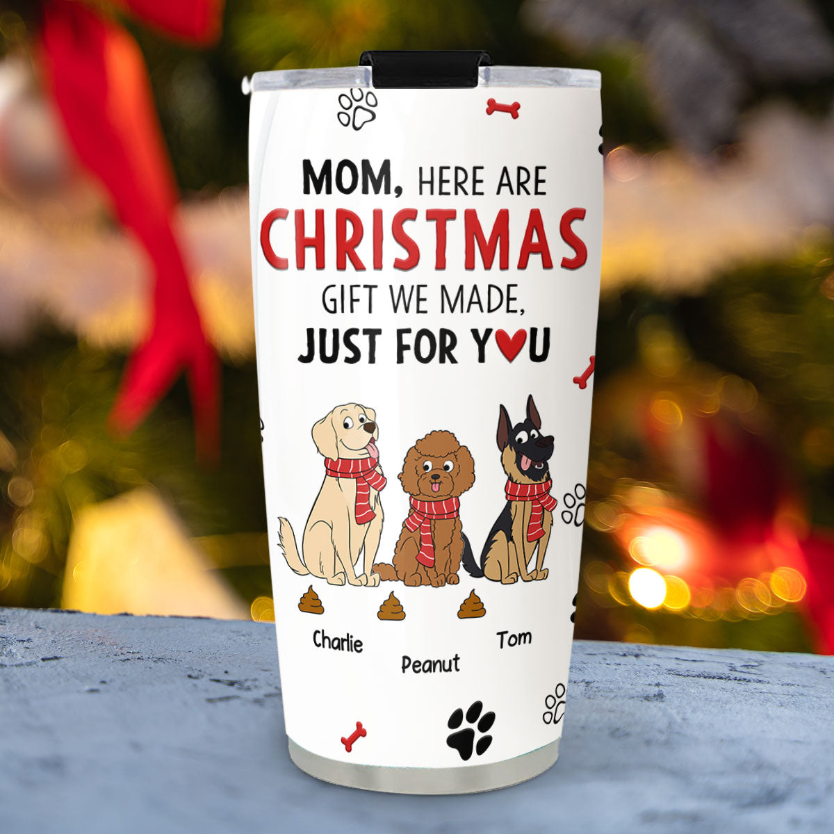 Little Gift For Dog Dad And Mom - Personalized Custom Tumbler