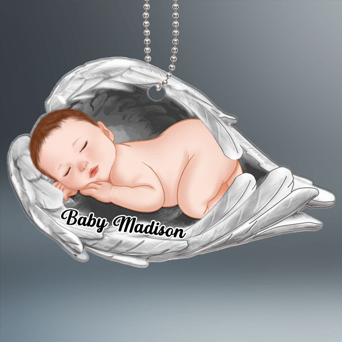 Sleep In Heavenly Peace Baby Loss Infant Loss Sympathy Gift Memorial Keepsake Personalized Acrylic Ornament