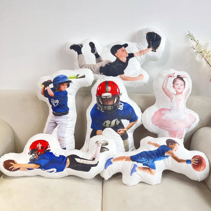 Sport Lovers - Baseball Boys Girls Gifts For Son Daughter Grandkids - Personalized Photo Custom Shaped Pillow - The Next Custom Gift  Pillow