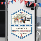 Stars And Stripes 250th Birthday Of America - Personalized Decor Decal