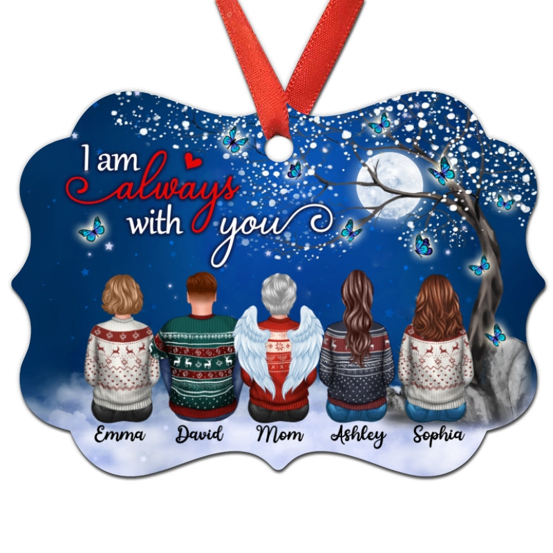 Family Memorial Blossom Tree Butterfly Personalized Christmas Ornament