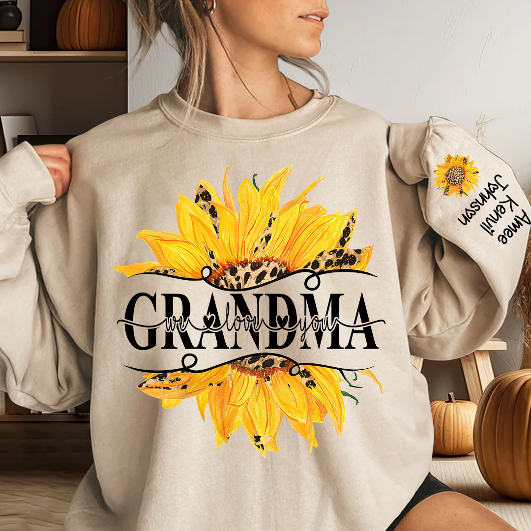 Sunflowers Grandma And Kids CTH01 Sweatshirt