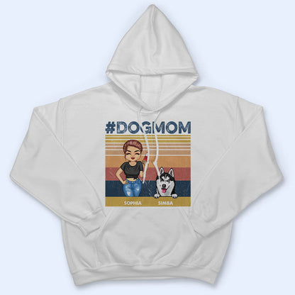 Chibi Girl Dog Mom - Gift For Dog Lovers - Personalized Custom T Shirt