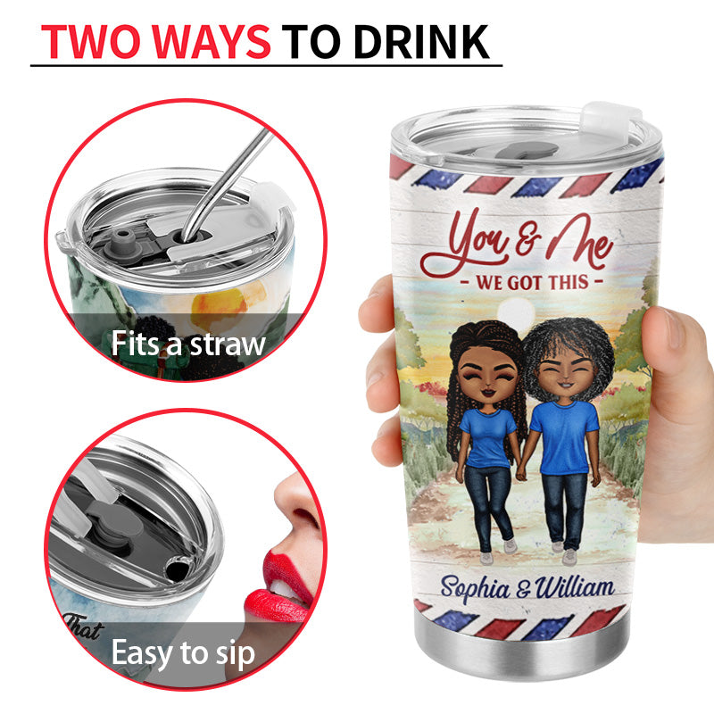 Family Couple The Day I Met You - Gift For Couple - Personalized Custom Tumbler