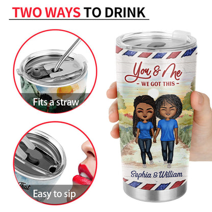 Family Couple The Day I Met You - Gift For Couple - Personalized Custom Tumbler