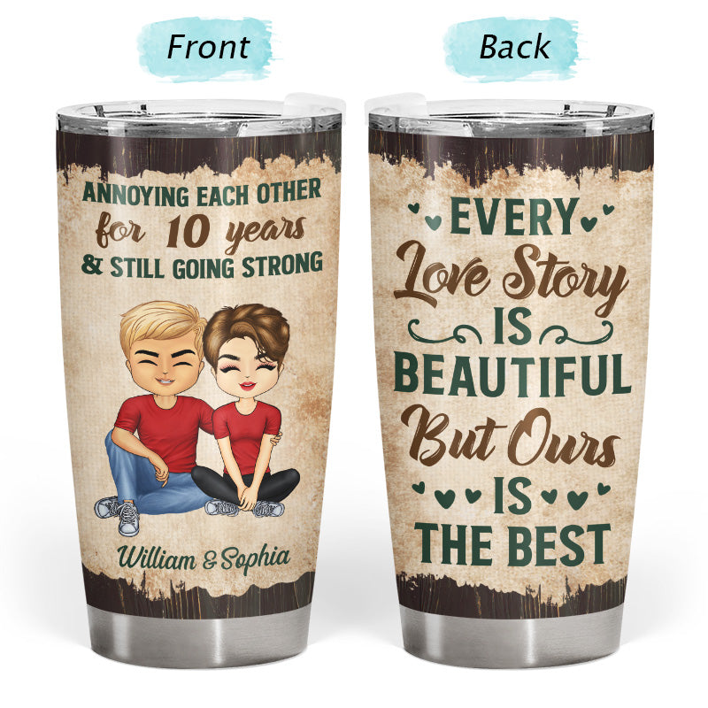 I Love You More The End I Win Husband Wife - Couple Gift - Personalized Custom Tumbler