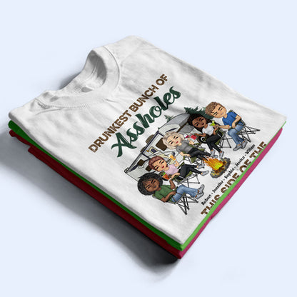 Drunkest This Side Of The Campground - Gift For Camping Friends - Personalized Custom T Shirt