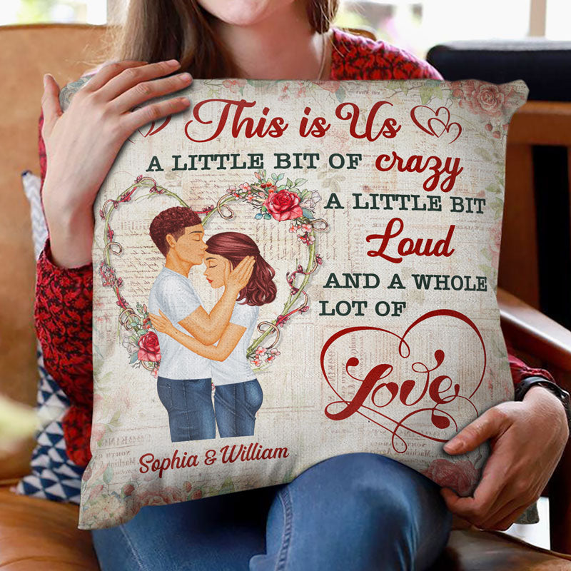 Couple Letter The Day I Met You - Gift For Couples - Personalized Custom Pillow