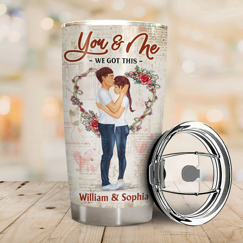 The Day I Met You - Gift For Couples - Personalized Custom Tumbler