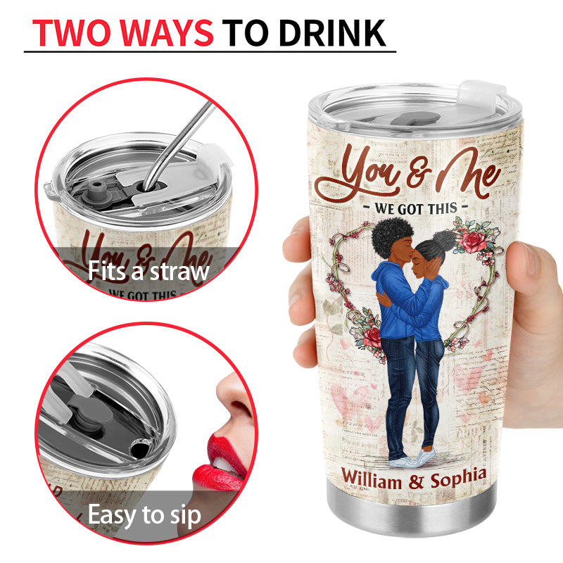 The Day I Met You - Gift For Couples - Personalized Custom Tumbler