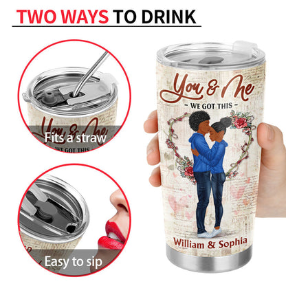 The Day I Met You - Gift For Couples - Personalized Custom Tumbler