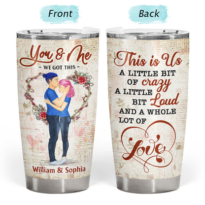 The Day I Met You - Gift For Couples - Personalized Custom Tumbler