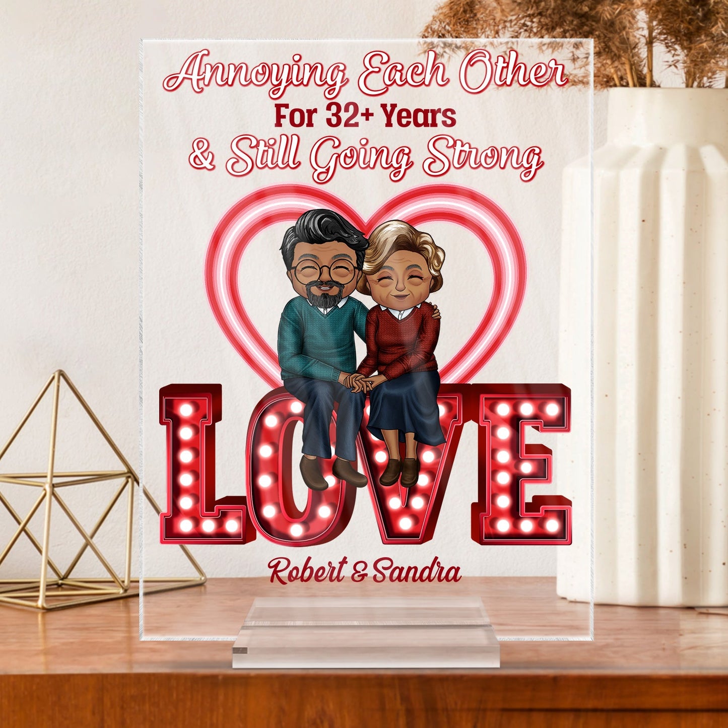 Annoy For The Rest Of My Life - Anniversary, Birthday Gift For Spouse, Lover, Husband, Wife, Boyfriend, Girlfriend, Couple - Personalized Custom Vertical Rectangle Acrylic Plaque