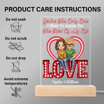 Together Since - Anniversary, Birthday Gift For Spouse, Lover, Husband, Wife, Boyfriend, Girlfriend, Couple - Personalized Custom 3D Led Light Wooden Base