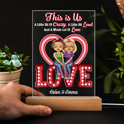 Together Since - Anniversary, Birthday Gift For Spouse, Lover, Husband, Wife, Boyfriend, Girlfriend, Couple - Personalized Custom 3D Led Light Wooden Base