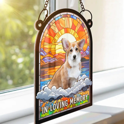 Custom Photo In Loving Memory Family Memorial Pet - Personalized Window Hanging Suncatcher Ornament