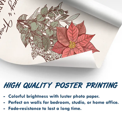 Grandma's Garden Family Birth Flower - Personalized Poster