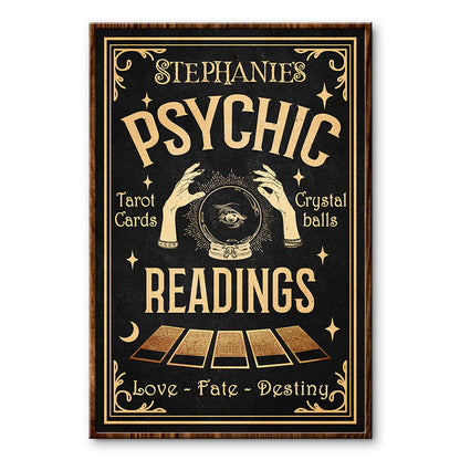 Tarot Psychic Readings Crystal Ball Custom Poster, Tarot, Fortune Teller, Witchcraft, Halloween Decor