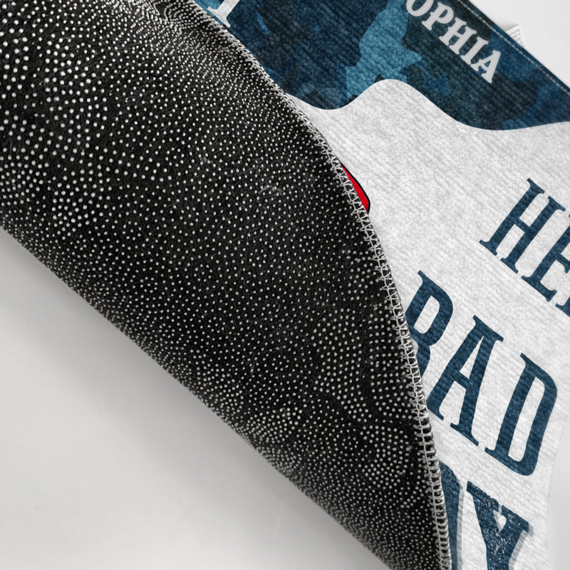 Chibi Couple Pontoon Captain & Pontoon Queen - Personalized Custom Doormat