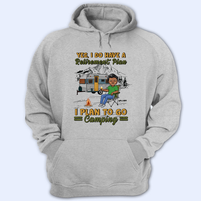 Camping The Legend Has Retired - Personalized Custom T Shirt