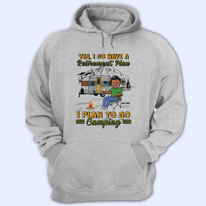 Camping The Legend Has Retired - Personalized Custom T Shirt