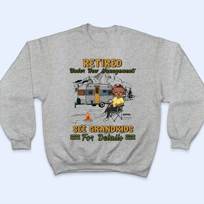Camping The Legend Has Retired - Personalized Custom T Shirt