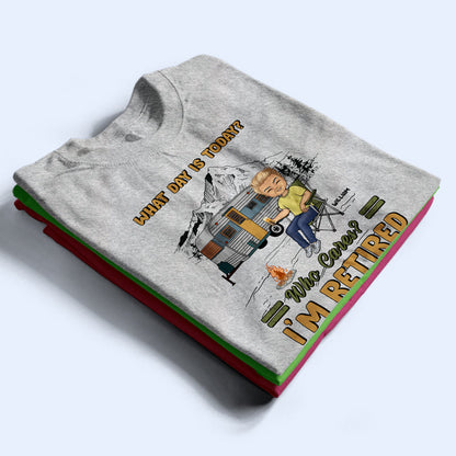 Camping The Legend Has Retired - Personalized Custom T Shirt