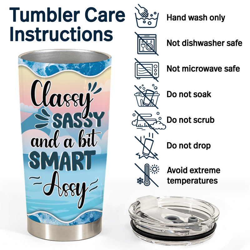 Traveling Cruise Chibi Sassy Classy - Personalized Custom Tumbler