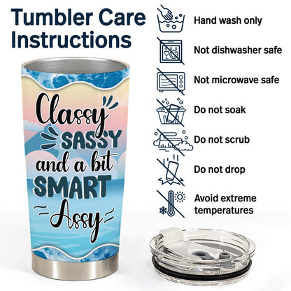 Traveling Cruise Chibi Sassy Classy - Personalized Custom Tumbler