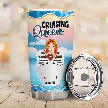 Traveling Cruise Chibi Sassy Classy - Personalized Custom Tumbler