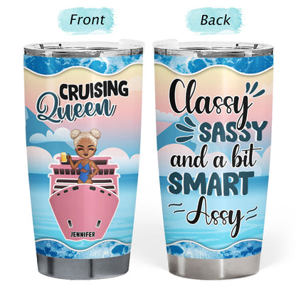 Traveling Cruise Chibi Sassy Classy - Personalized Custom Tumbler