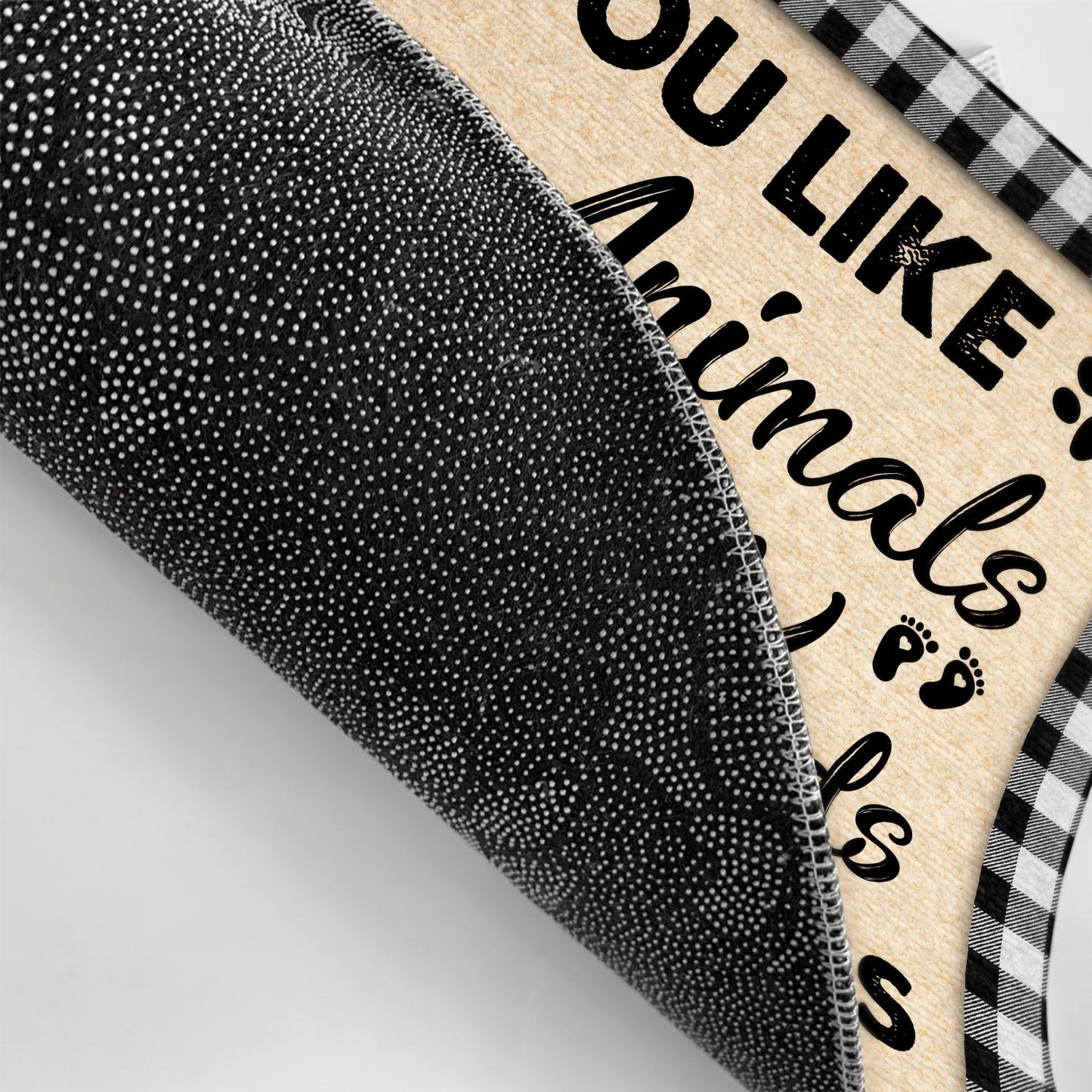 Family Animals & Kids It's A Zoo Inside - Personalized Custom Doormat