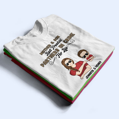 Mother & Daughter Best Partners In Crime - Gift For Mom - Personalized Custom T Shirt