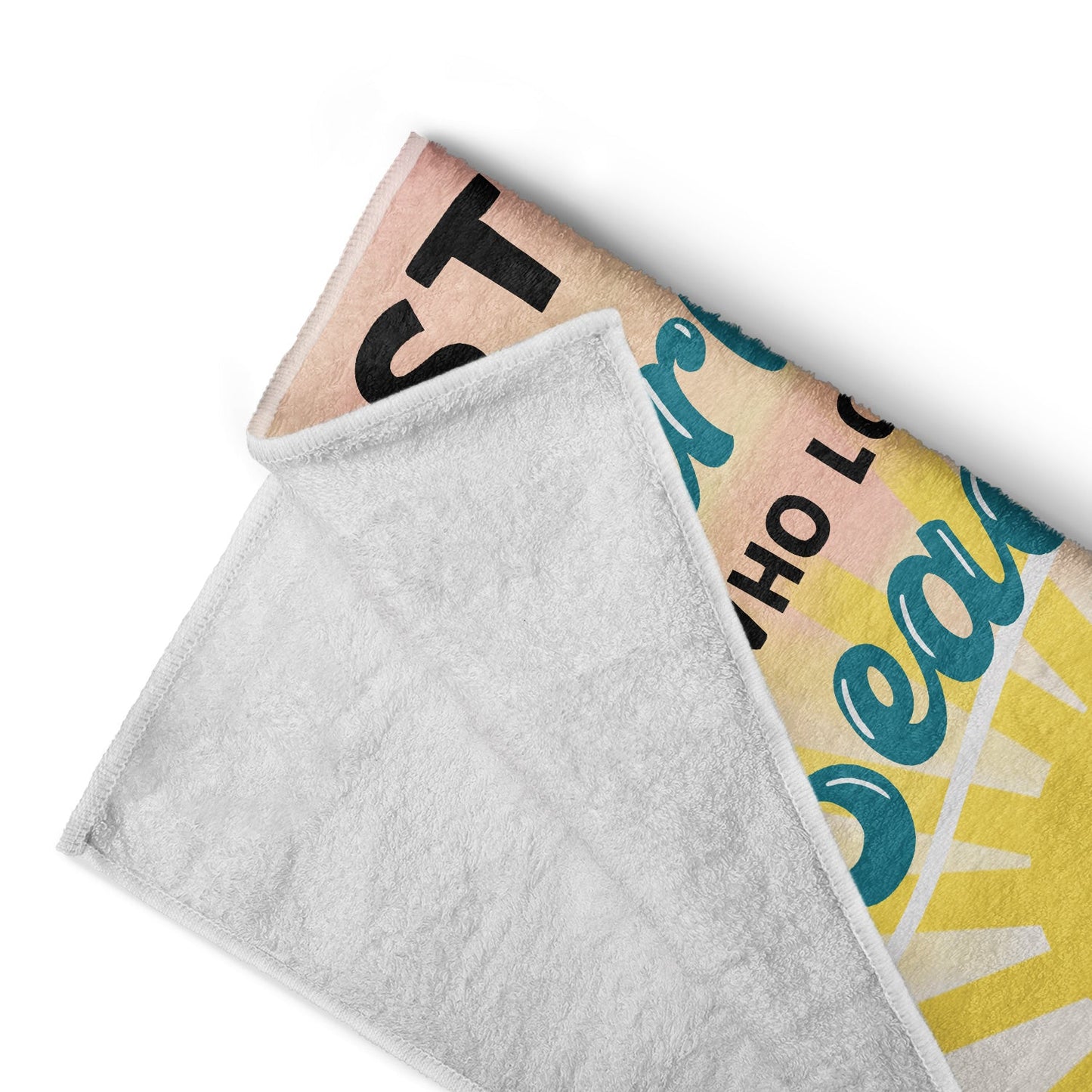 Just A Girl Boy Who Loves Beach - Gift For Beach Lovers - Personalized Custom Beach Towel