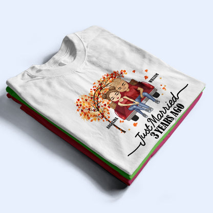 Couple Just Married Years Ago - Gift For Couples - Personalized T Shirt